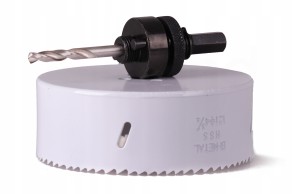 KORONKA 95mm BIMETAL otwornica wycinak + WIERTŁO