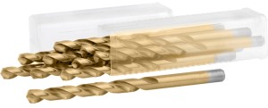 WIERTŁO DO METALU FI 0.9 MM TYTANOWE TYTAN 10 SZT