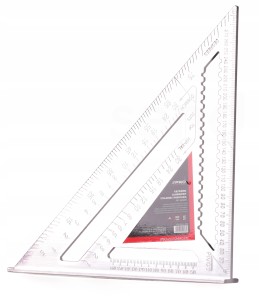 KĄTOWNIK ALUMINIOWY STOLARSKI Z PODSTAWĄ 300mm PRO