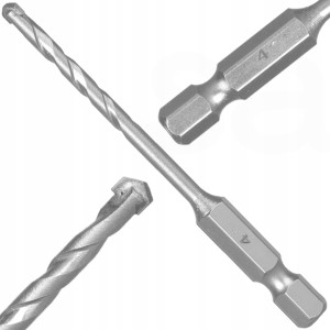 WIERTŁO do WKRĘTARKI 4.0 mm BETONU METALU GRESU