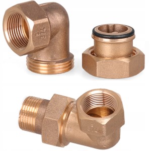 ŚRUBUNEK MOSIĘŻNY KĄTOWY 6/4'' ORING MOSIĄDZ