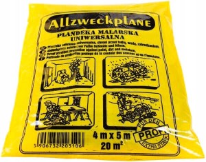FOLIA MALARSKA BUDOWLANA PLANDEKA OCHRONNA 4x5m