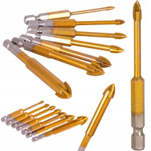 ZESTAW WIERTŁA 3-12 mm. DO SZKŁA PŁYTEK CERAMIKI