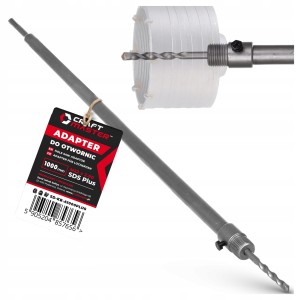 ADAPTER do OTWORNIC PRZEDŁUŻKA 1000mm M22x2.0 KORONKI SDS PLUS do BETONU 1M