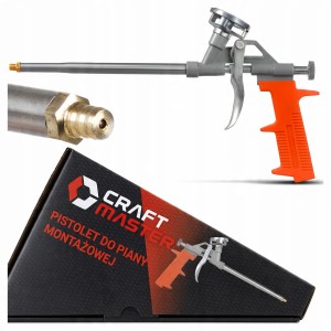 PISTOLET do PIANY METALOWY Montażowej Kleju PIANOKLEJU do PIANKI