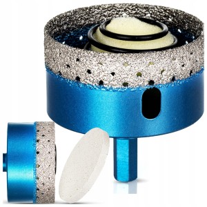 Otwornica do GRESU 65 mm Diamentowa Wiertło Płytek SPRĘŻYNA KONIEC DŁUBANIA
