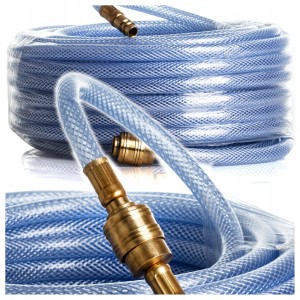 Wąż PNEUMATYCZNY 10x17mm x 20m ZBROJONY KOMPRESORA 25 bar PRZEWÓD MOCNY